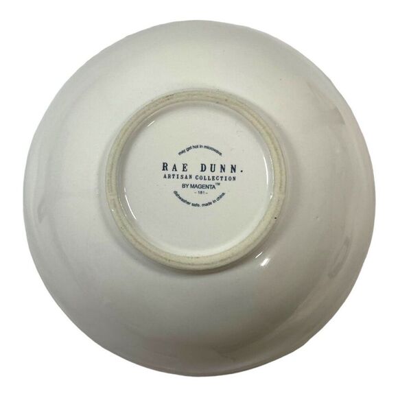 Rae Dunn Magenta Eggcellent & Eggceptional Egg Nesting Ceramic Bowls Set Yellow - Picture 6 of 16